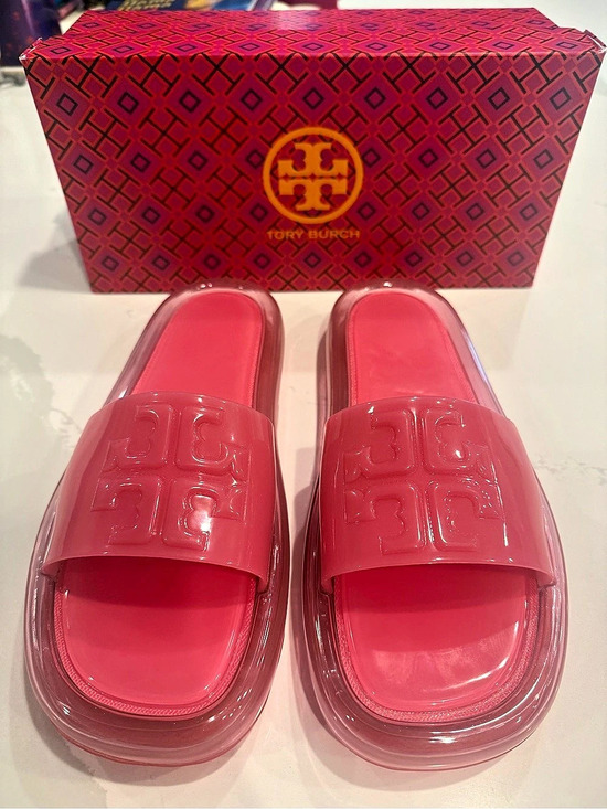 Tory Burch Shoes - Tory Burch Bubble Jelly Slide Sandals Pink US 8